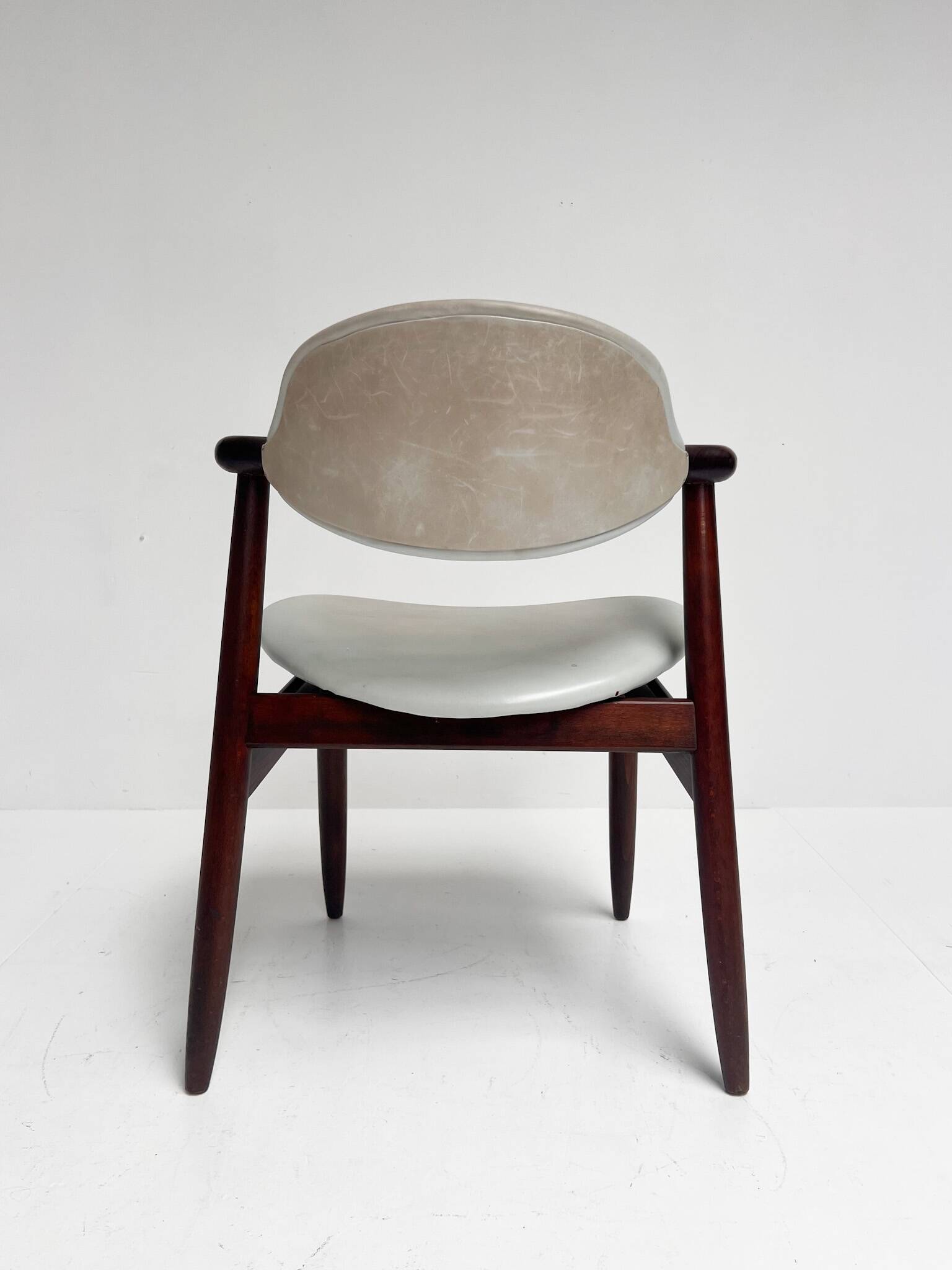 Grey colored cowhorn chair, 1970s