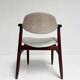 Grey colored cowhorn chair, 1970s