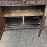 Monumental hunting buffet in carved oak