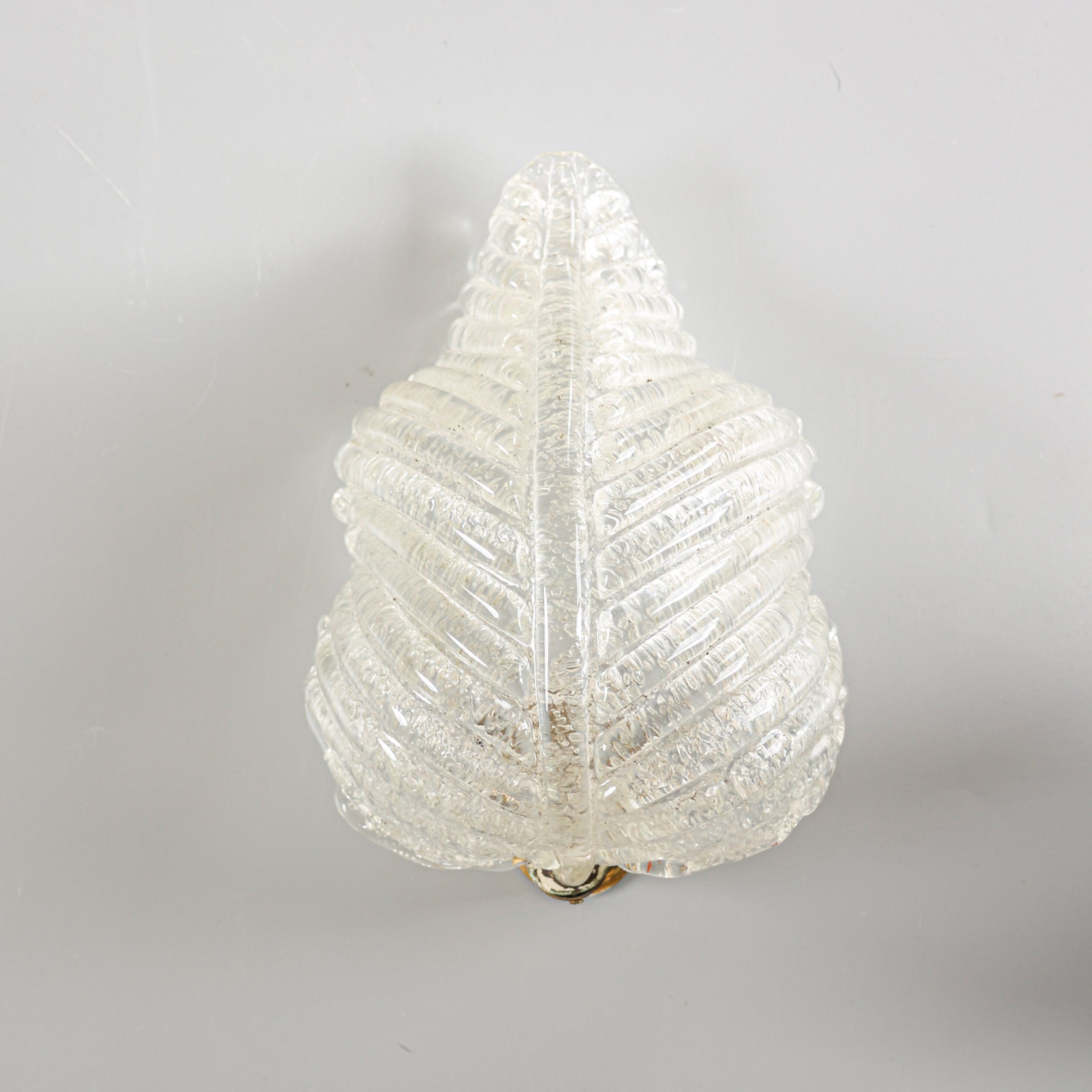 Vintage sconce by Barovier & Toso, 1940s.