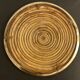 Round rattan and brass underside, 1960