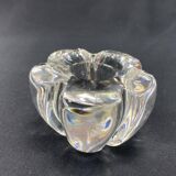 Crystal candle holder signed DAUM