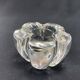 Crystal candle holder signed DAUM