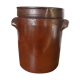 Ancien pot en grès avec couvercle