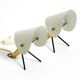 Pair of Mid Century Modern metal brass table and wall lamps by Ernest Igl