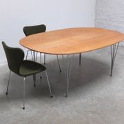 ‘Super-Elliptical’ table in oak by Piet Hein & Bruno Mathsson for Fritz Hansen, 1968