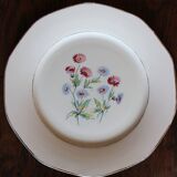 6 mismatched flat plates Fontanges Marsac Longwy Digoin