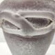 Stunning Postmodern Brown Hand-Molded Scavo Glass Vase, Italy