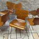 6 vintage Scandinavian chairs from the 1970s.