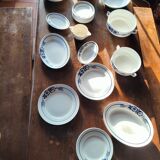 Service of 34 Pieces Wolves Mill and Orchies Hamage France 50s-60s