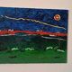 Abstract painting, oil on canvas by Simone Ciani, 20th century