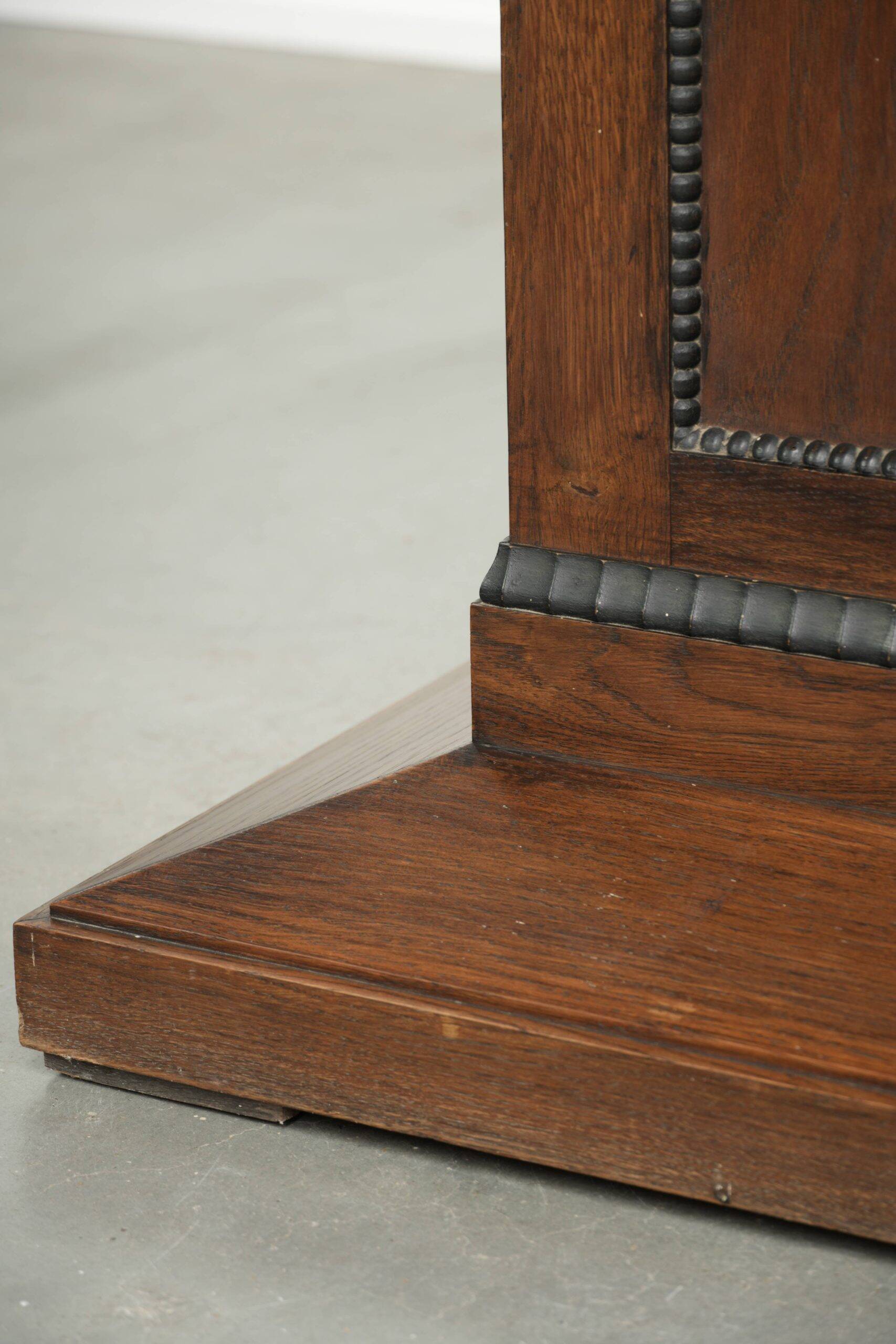 Dutch oak side table / centre table in Amsterdam School design