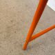 IKEA bench model Vasteron in orange lacquered metal