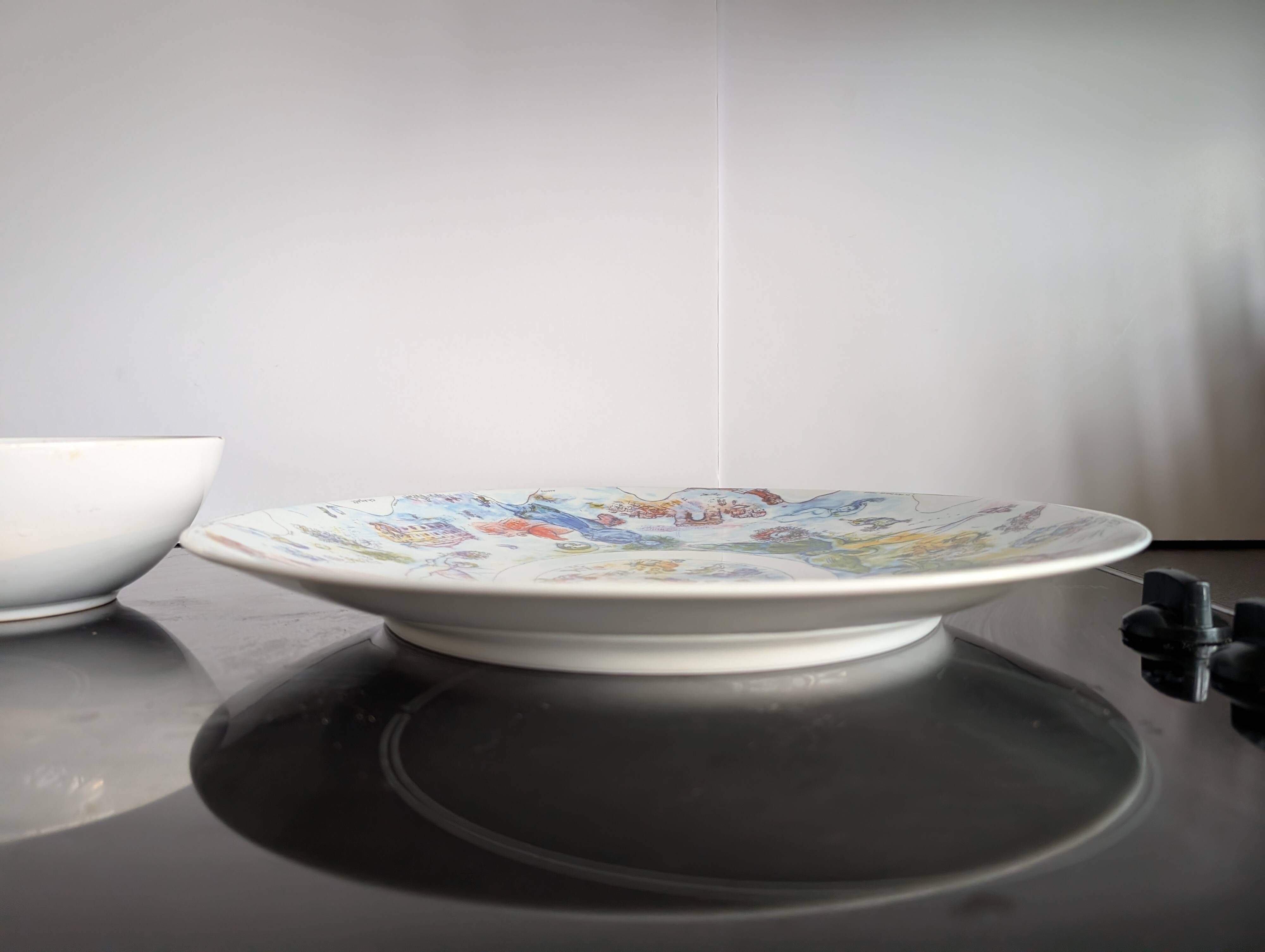 Bernardaud Marc Chagall Opéra Garnier Limoges Porcelain Coupe Plate, 36 cm