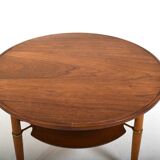 Rare Danish Coffee Table in Teak and Oak 1950s