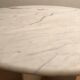 White marble dining table
