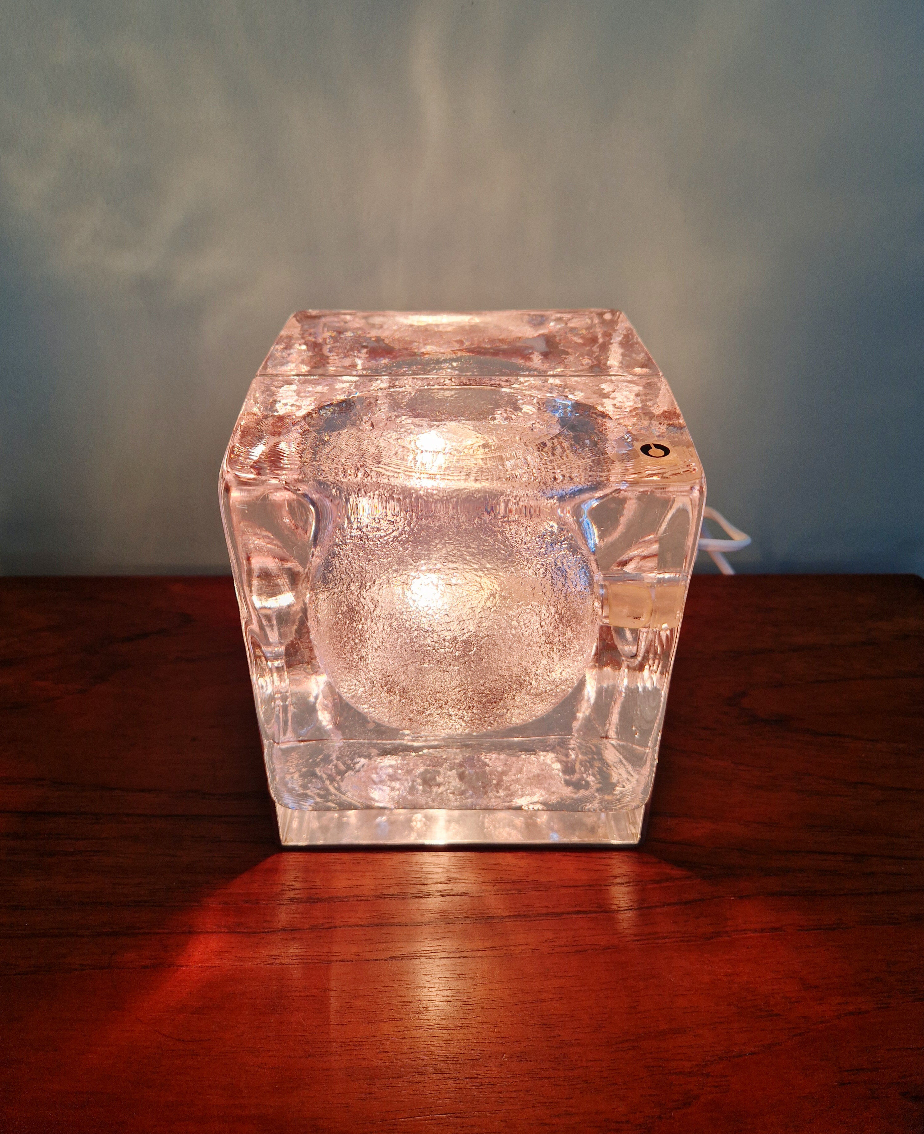 Scandinavian lamp Ice Cube, Pukeberg (Sweden), 1970