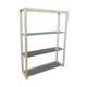 Étagère vitrée aluminium vintage 1970/80