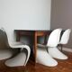 3 chaises S par Verner Panton pour Hermann Miller 1977