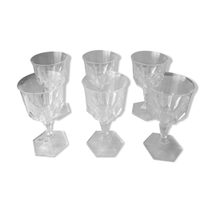 verres à pied en cristal