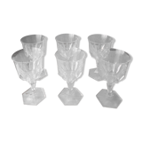 Crystal walking glasses from Arques Chaumont - vintage