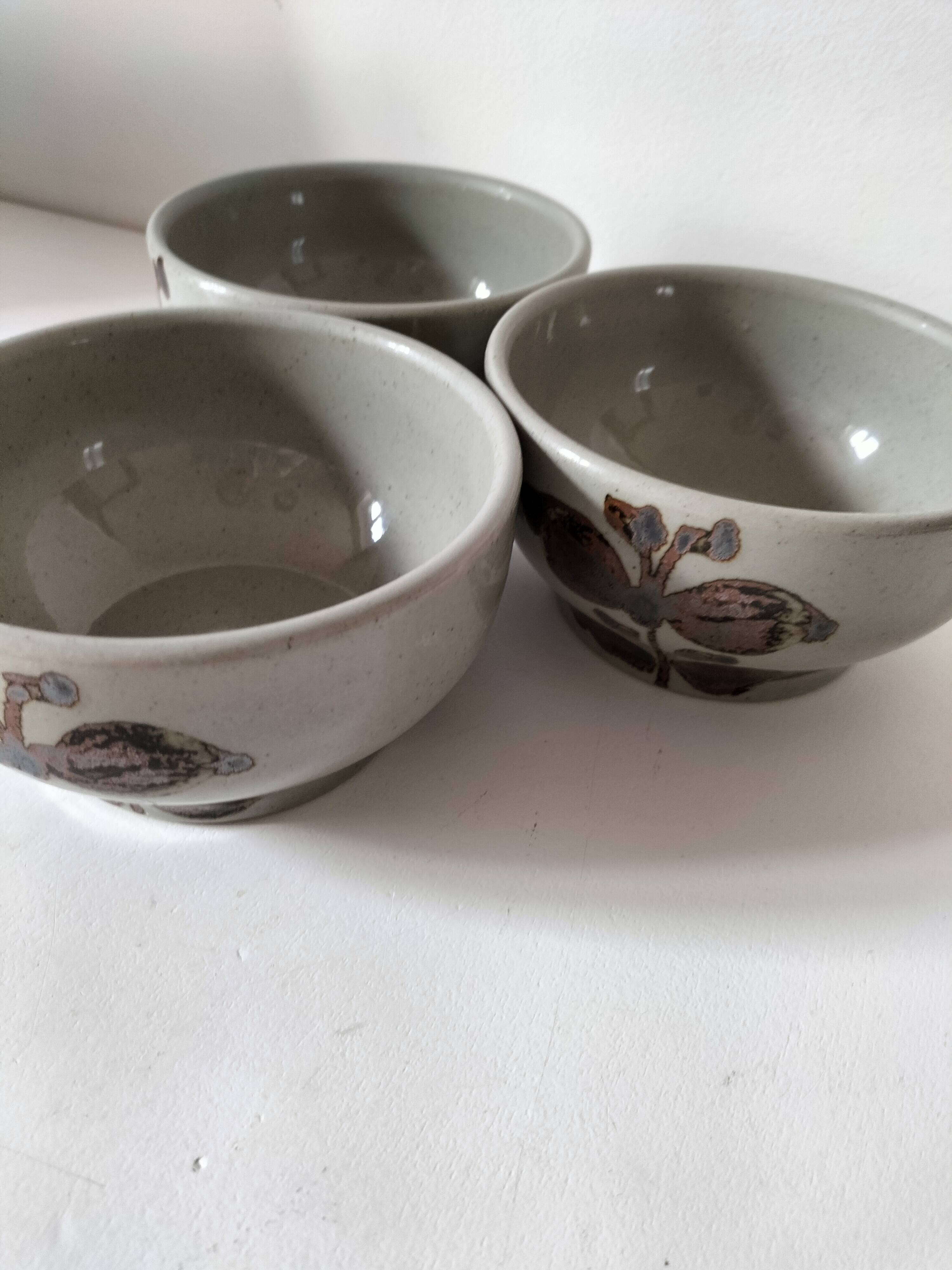 Trio bowls Grès de l'Arnon