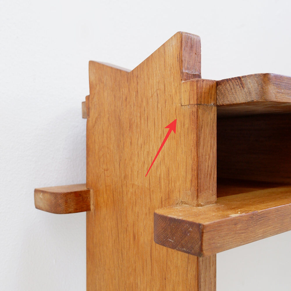 Oak console by Guillerme et Chambron, 1950s/60s.