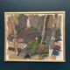 Swedish Oil on Panel“Composition” by Nils Folke Knafve –Vintage & Framed