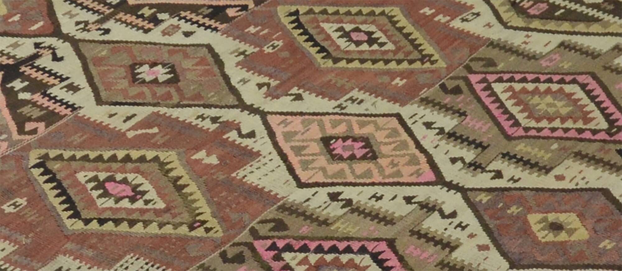 Kilim Kars Anatolia 168x360 cm Fertility Pattern Handwoven Vintage