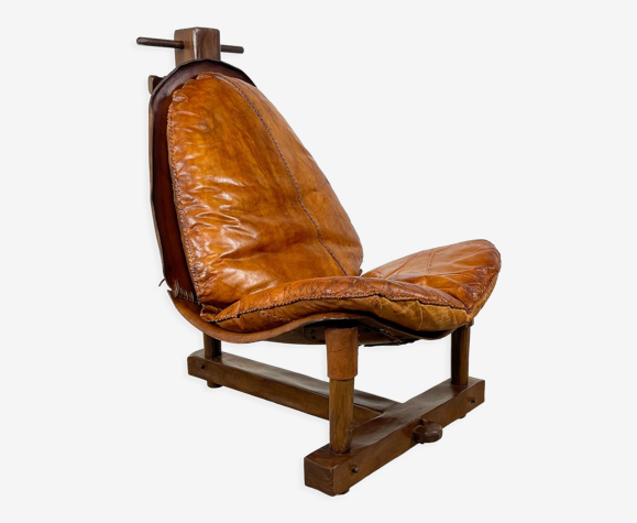 Chaise longue brésilienne brutaliste vintage | Selency