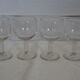 6 verres ballon ancien style bistrot XXème siècle
