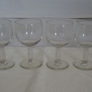 6 old balloon glasses – Bistrot style – XXth century
