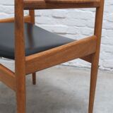 Rare armchair in oak by Jos De Mey for Van Den Berghe-Pauvers, 1960s