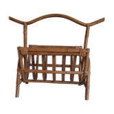 Rattan magazine holder