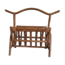 Rattan magazine holder