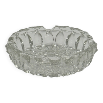 Vintage crystal cut glass ashtray