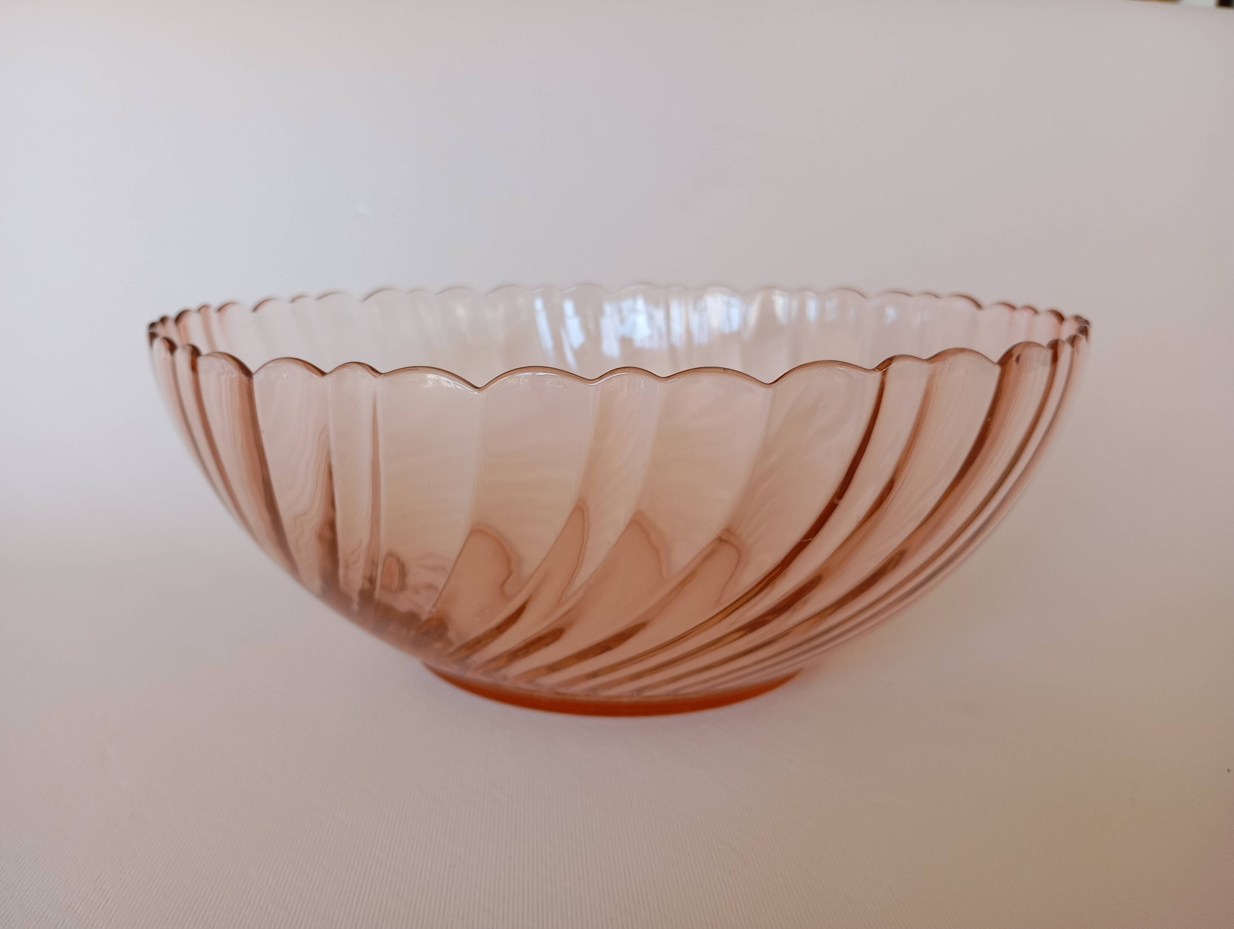 Rosaline Arcoroc glass salad bowl