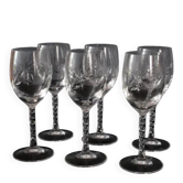 6 stemmed glasses 24 cl "épi" - Fleury, Cristal d'Arques