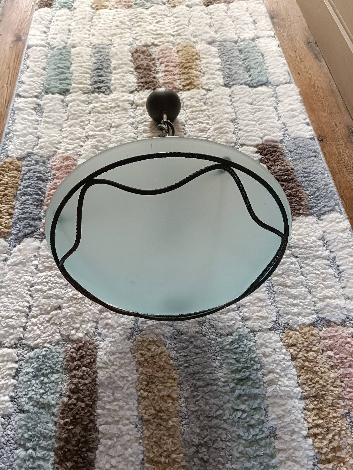 Frosted glass pendant light Maison Delmas