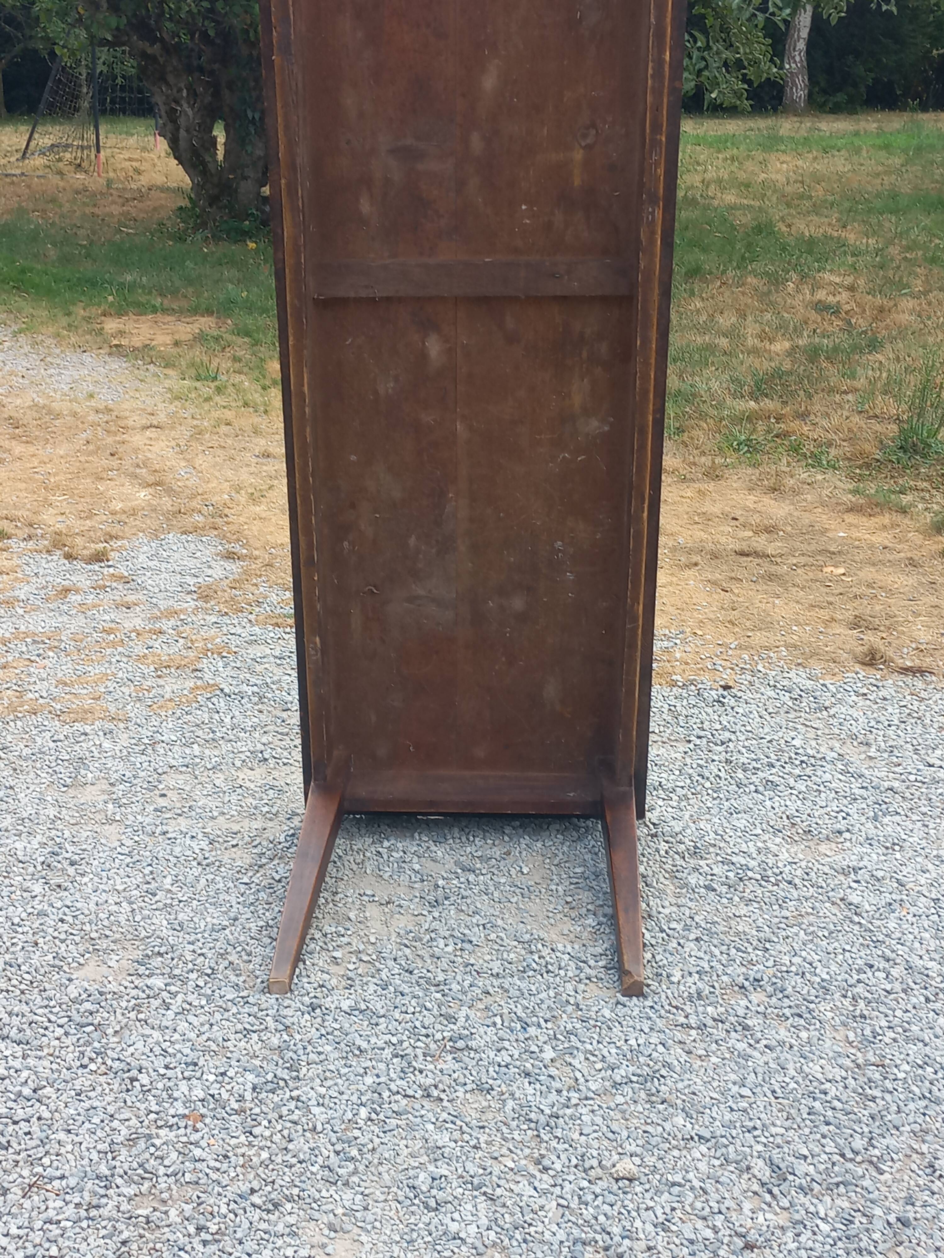 19th century farmhouse table with spindle legs, 225cm