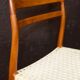 6 scandinavian teak dining chairs with papercord in natural colour from norway