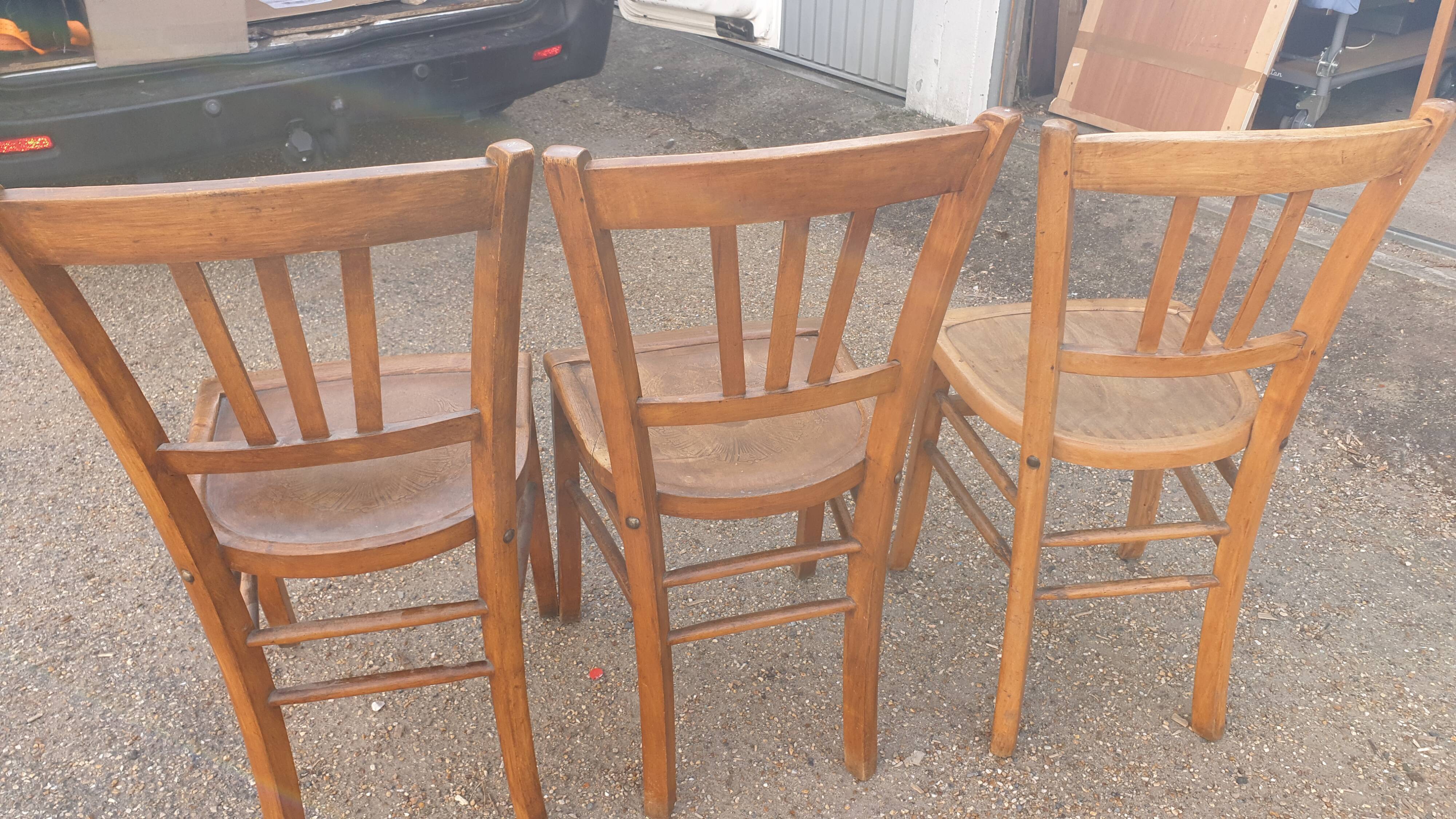 Set of 3 bistro chairs