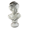 Bust of a young boy, plaster sculpture