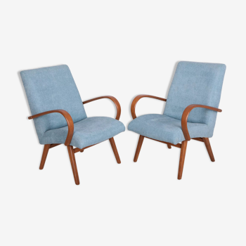 Vintage Model 53 Lounge Chairs by Jaroslav Smidek for TON, 1960s, Set of 2