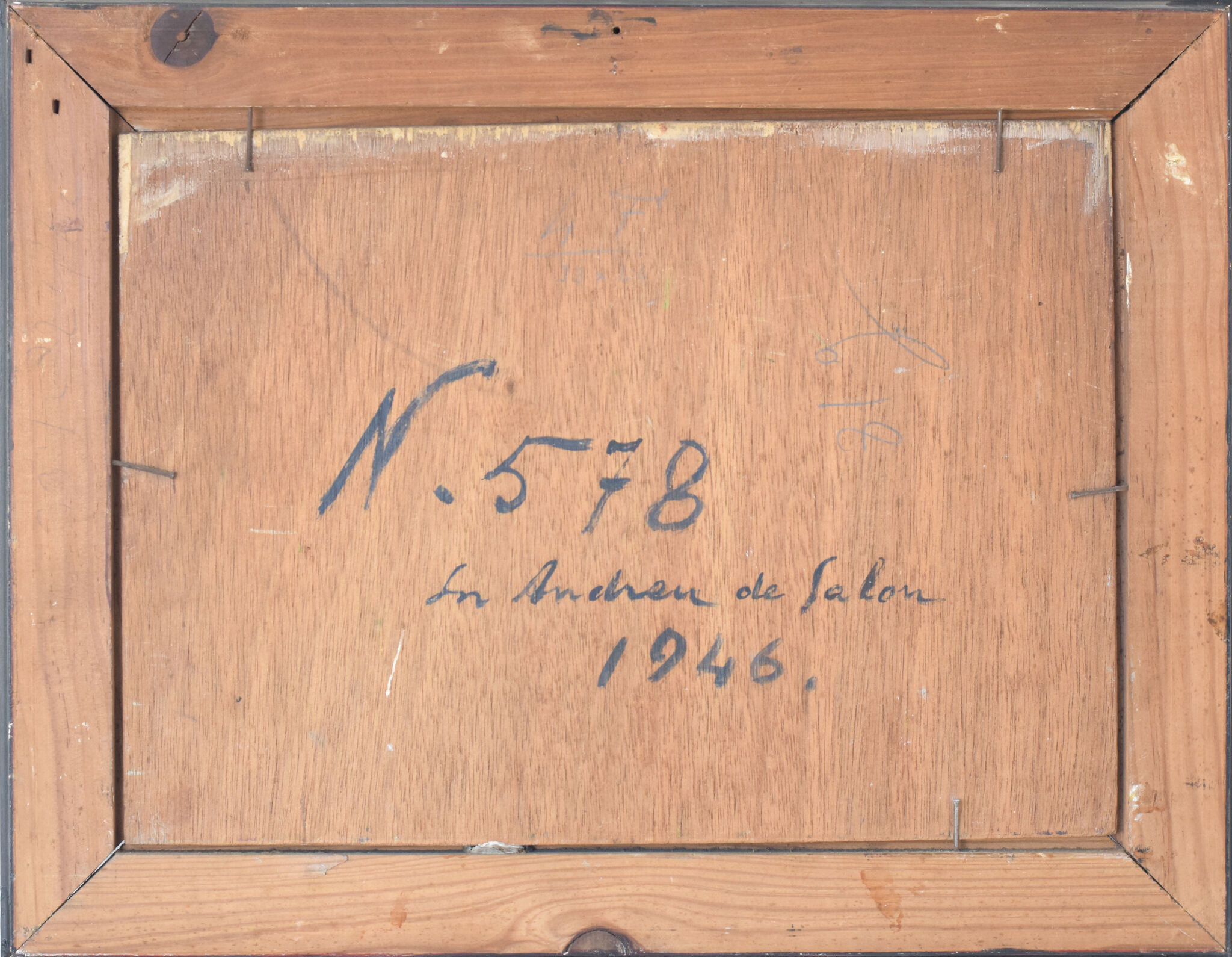 Landscape with village in golden light 'Sant Andreu de Salou'