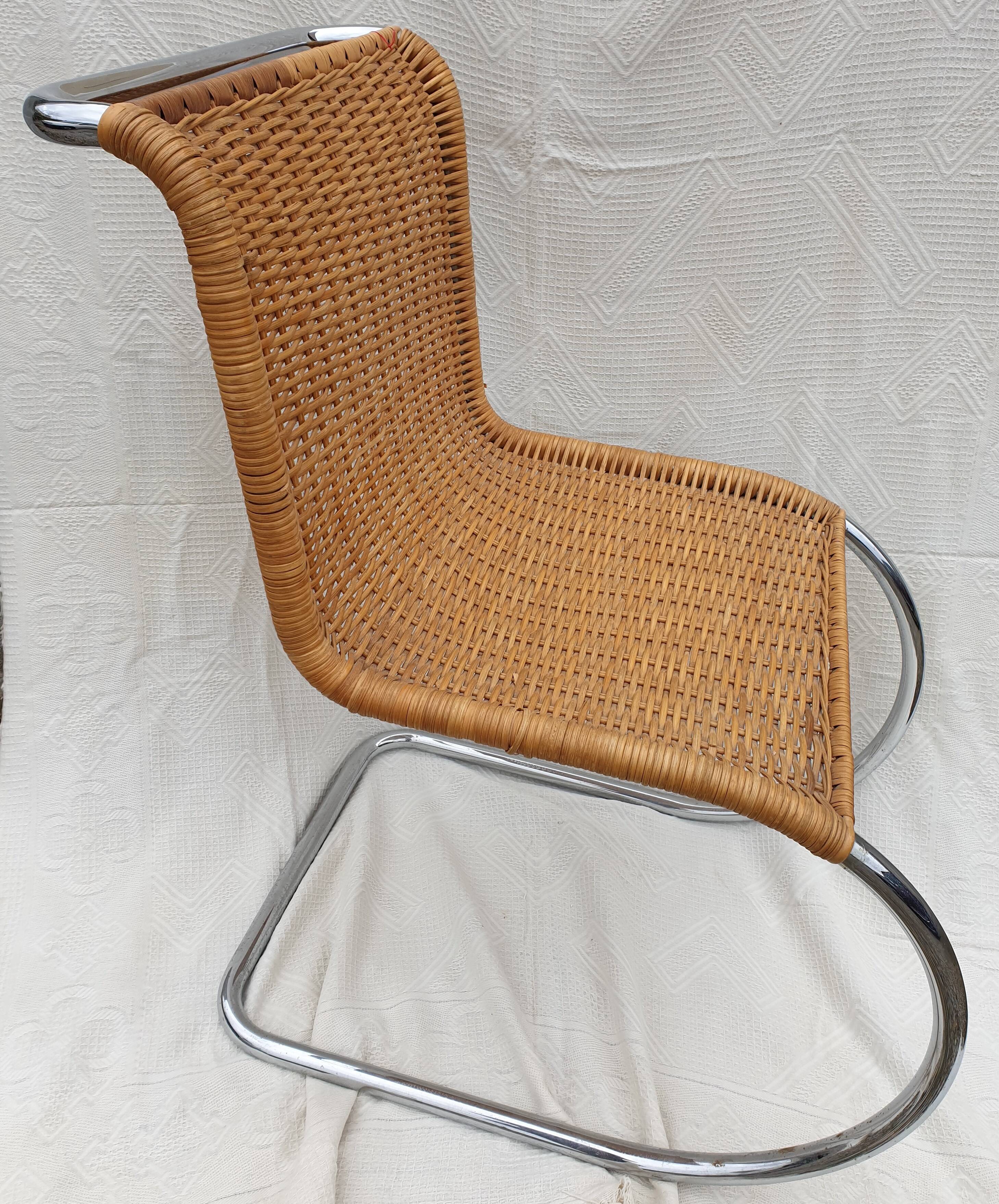 Mr 10 rattan armchair by Ludwig Mies Van der Rohe