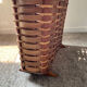 Scandinavian magazine door in wood and rattan