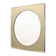 Postmodern Square Beige Wall Mirror with a Beveled Glass, Italy