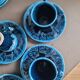 Vallauris blue coffee set - 22 pieces