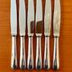 Christofle America 6 entremet, cheese, and dessert knives, 19.5 cm, superb